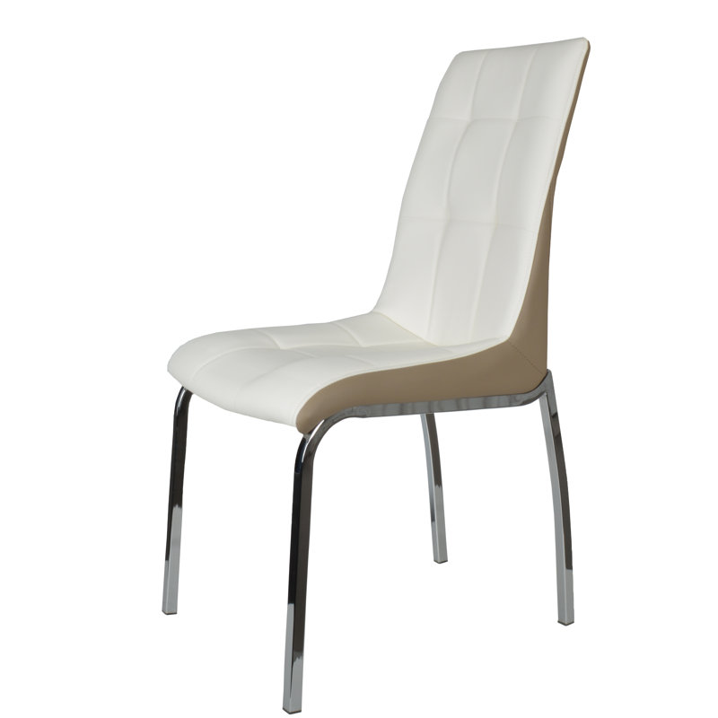 Chaise de salle à manger rembourrée Hullinger, Brun pâle