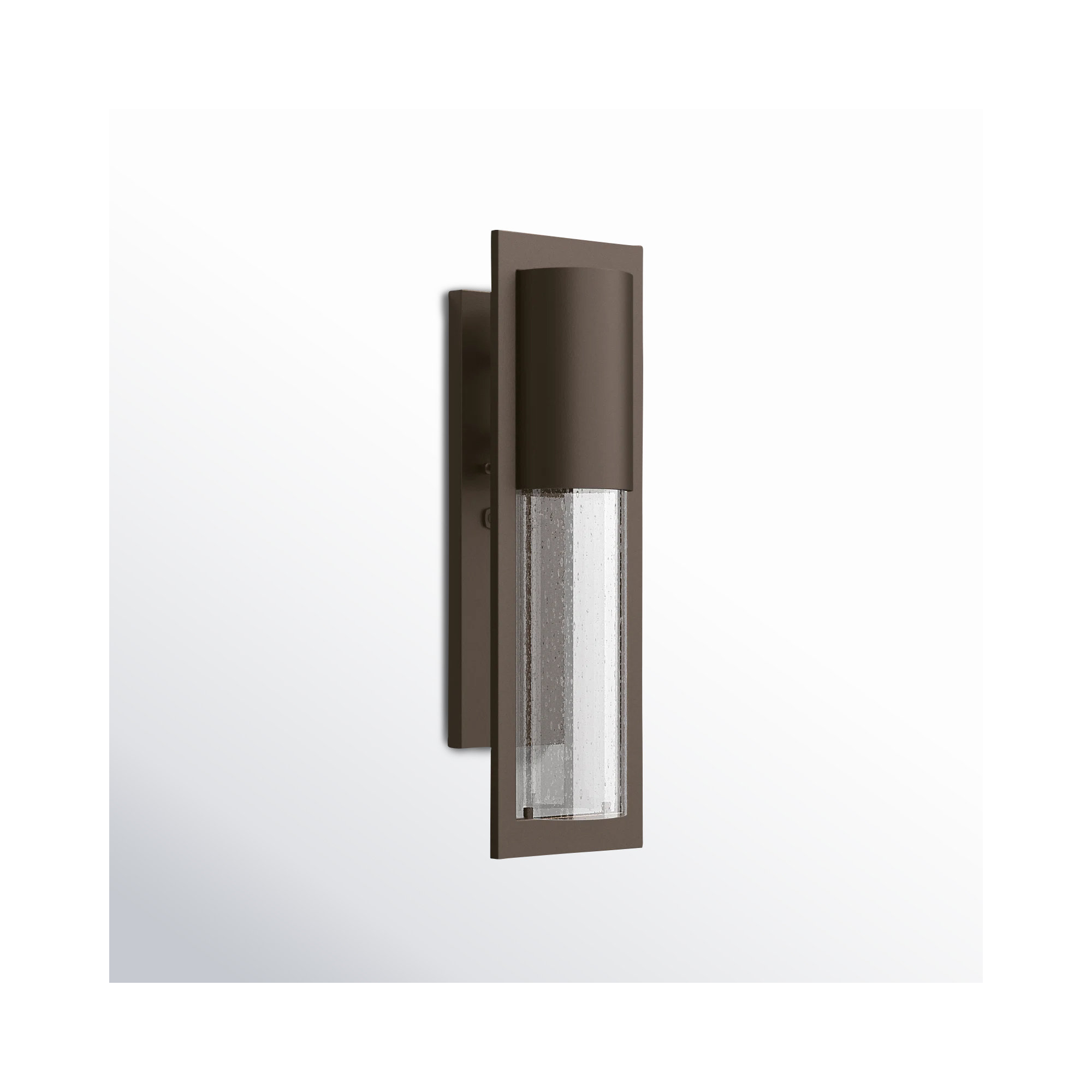 Bandit Solid Aluminum 15.5" H X 4.5" W Outdoor Wall Light, Hematite, Incandescent, 15.5" H x 4.5" W x 4.75" D