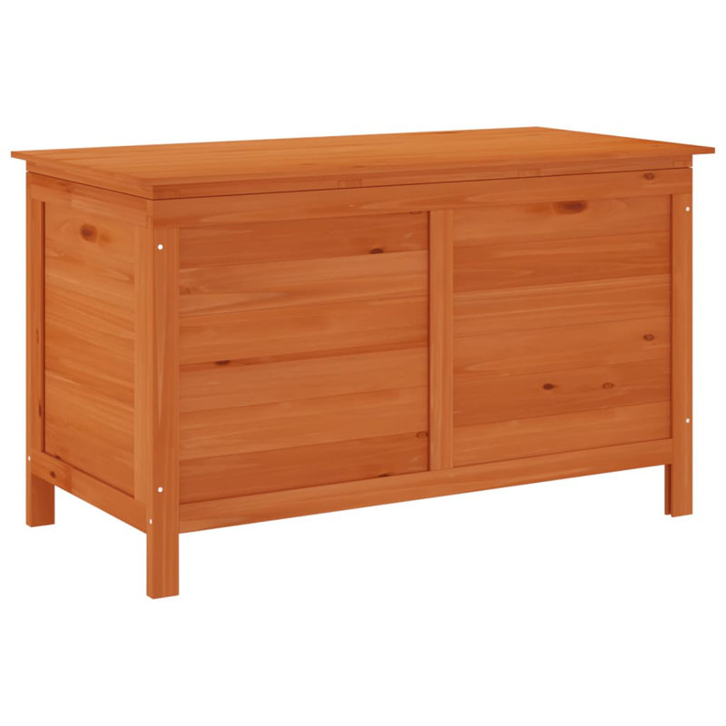 Marlow Home Co. Zukowski 99cm W Fir Solid Wood Deck Box in Brown