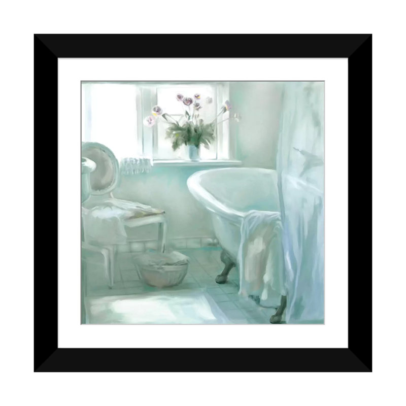 «Ambiance», reproduction sur toile, H 16 po x l 16 po x P 1 po, Cadre noir