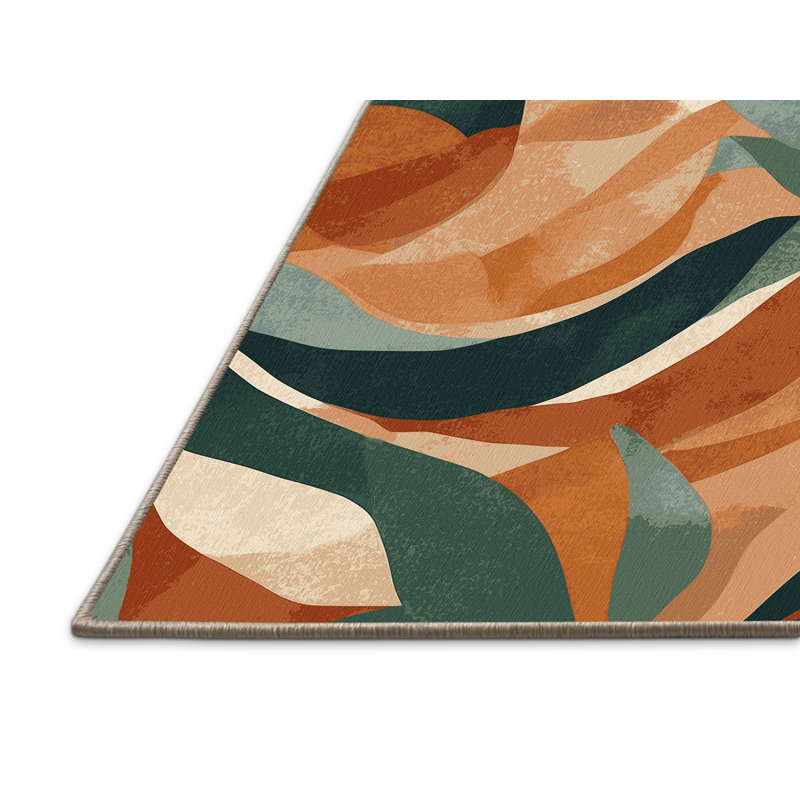 Terracotta Trail Rug, Square 6'