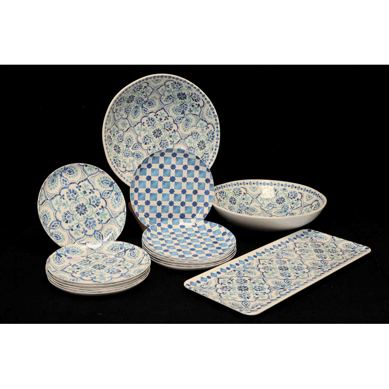 Gillian Piece Melamine Dinnerware Set - Service for 8