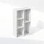 Étagère ouverte multifonctionnelle de 5 cubes Reed pour vêtements et garde-robe, blanche-1404410363