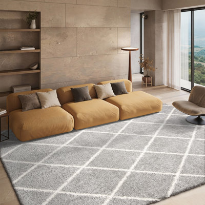 Keana Geometric Gray/Cream Area Rug