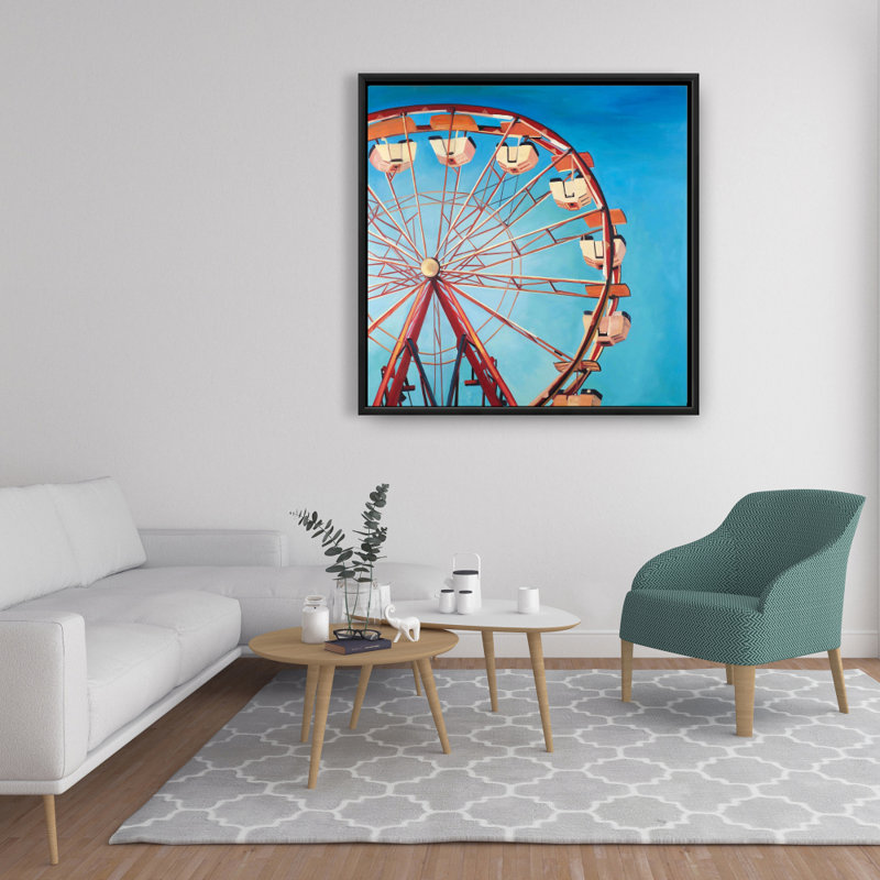 Grande roue par une belle journée - Toile encadrée Home Decor, H 37,25 po x l 37,25 po