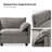 108" W Modern Sectional with Ottoman-2015922810