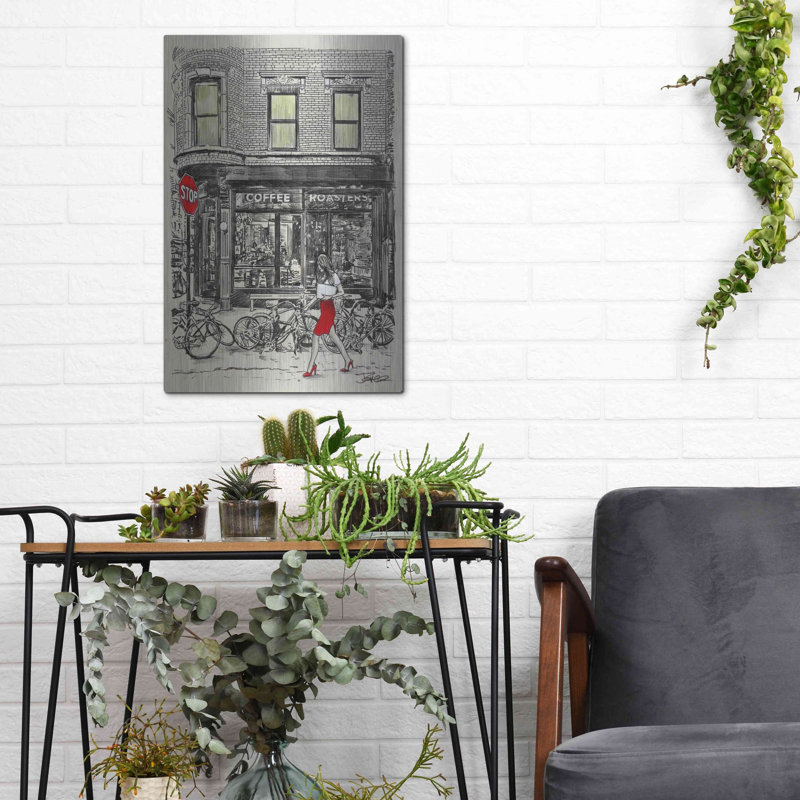 «The Coffee Roaster Place» par Loui Jover, H 16 po x l 12 po