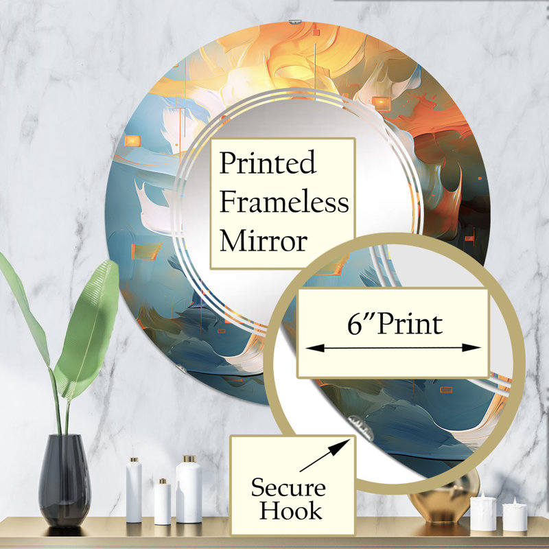 Miroir mural Catoe, 32 po x 32 po