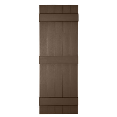 Custom 5 Board Closed BNB Shutters