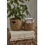 Rustic Rattan Basket With Handles - Set of 2