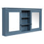 Armoire à miroir 55 pouces 2-en-1 murale avec tablettes réglables-12712096