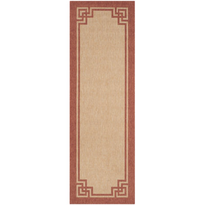 Tapis beige / terre cuite Deco