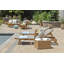 Chaise longue inclinable en teck Barbados-28333140
