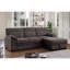 Canapé-lit modulaire en chenille brun Kipriano II-1469612096
