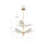 Flora 8 - Light LED Tiered Chandelier