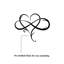 Plaque en métal «Infinity Love»-105353514