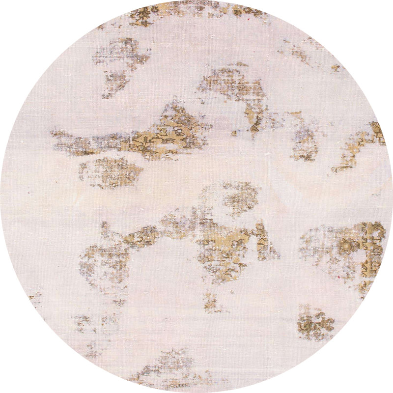 Abstract Indoor Rug, Round 6'