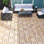 30 carreaux de terrasse imbriqués à carreaux, plancher en bois franc d'acacia carré 12 po x 12 po-114072917