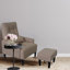 Chaise de salon moderne en tissu - Fauteuil ajustable à 5 angles de couleur grise avec atmosphère réglable et relaxante