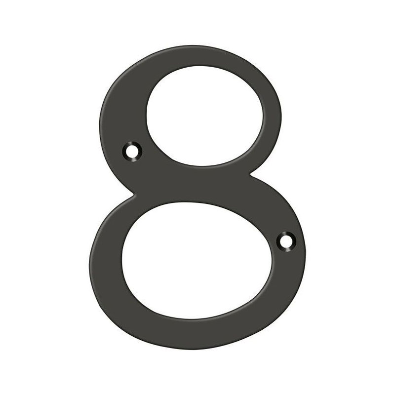 House Number, 8, Oil-Rubber Bronze
