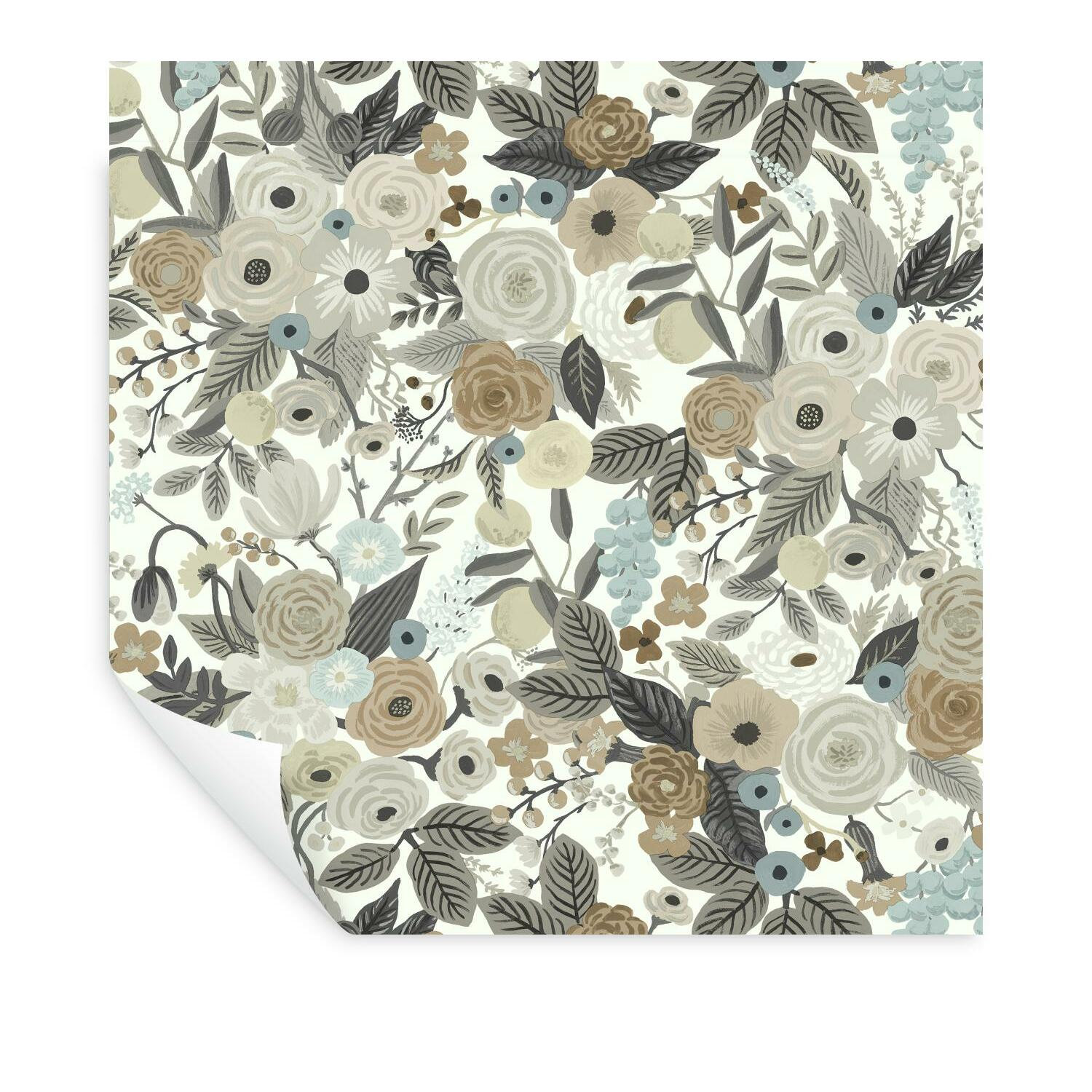 Rifle Paper Co. Garden Party Self-Adhesive Wallpaper, Off White