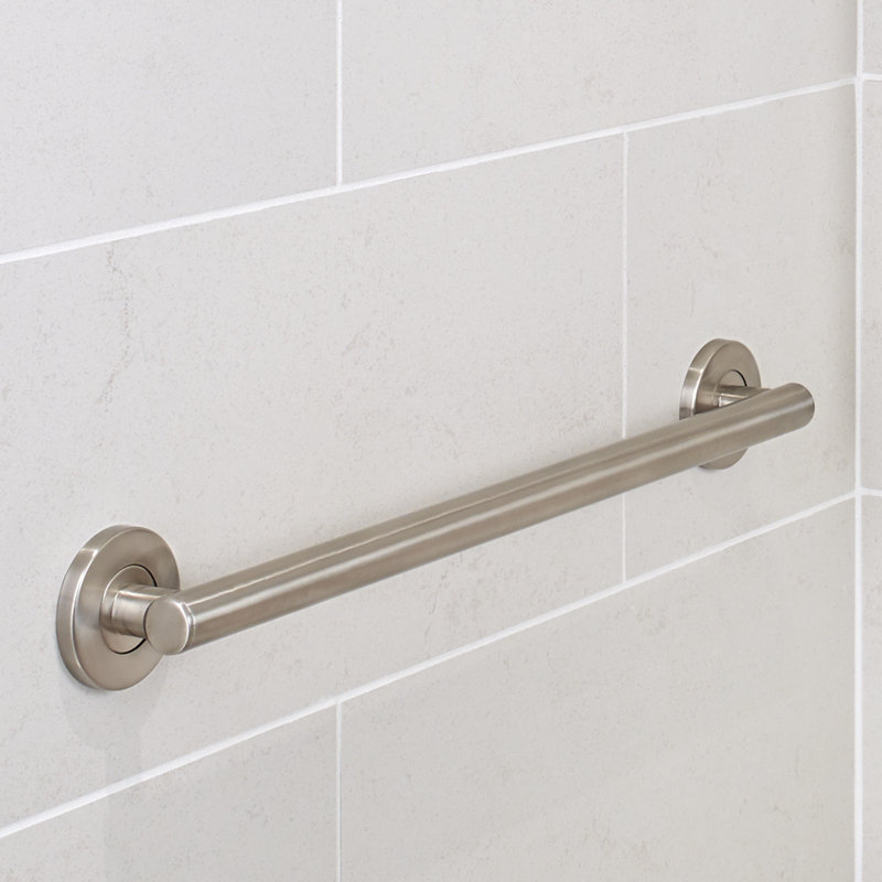 Bath Safety 18" Grab Bar, Brilliance Stainless