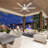 Chillion 60 in. Indoor/Covered Outdoor Matte White LED Ceiling Fan with 5-CCT and 7-RGB Selections, Remote Included-1547548997