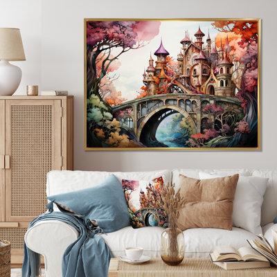 " Beige Bridge Whimsical Archway "