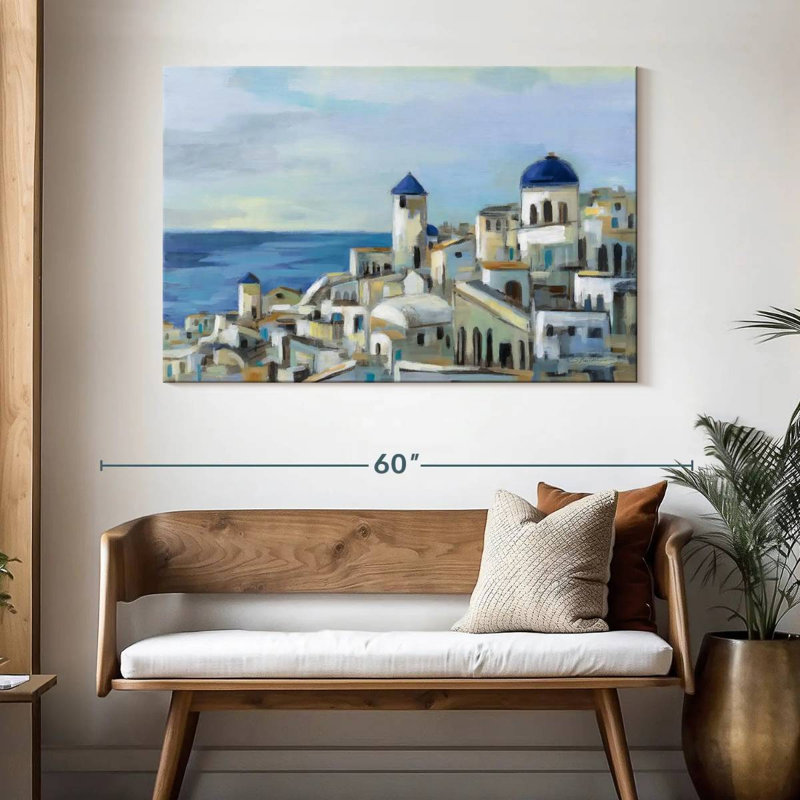Ravi Santorini View I, 32" H x 48" W