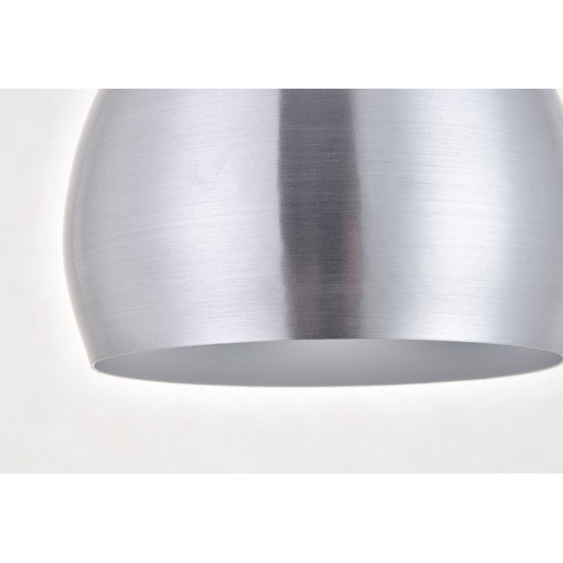 1 - Light Single Pendant, Burnished Nickel