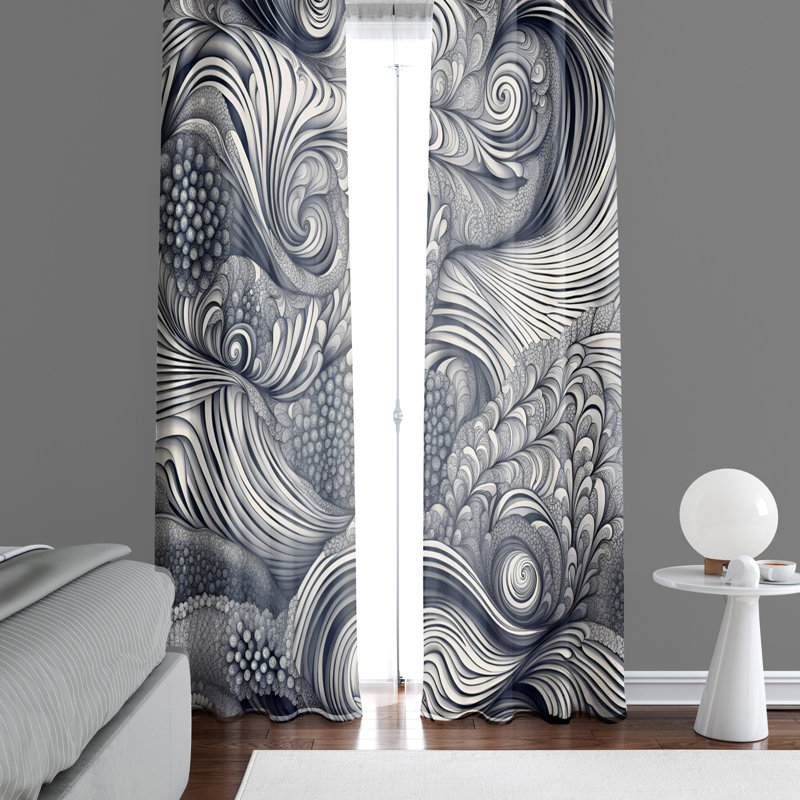 Paire de rideaux semi-transparents en polyester Graden, L 20 po x L 61 po