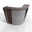 Ekow L-Shaped Synthetic Laminate Reception Desk-1044835274