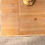 Table basse de 47,51 po en bois massif et rectangulaire avec relief géométrique 3D rustique, pour des espaces de vie décontractés, des pieds faciles à nettoyer et inspirés du relief, une installation simple