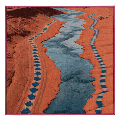Washable River Canyon Southwestern Area Rug