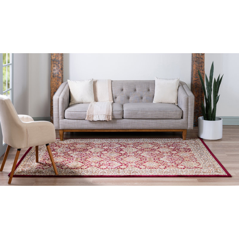 Tapis oriental rouge Schmitt, Rectangle 5 pi 3 po x 8 pi