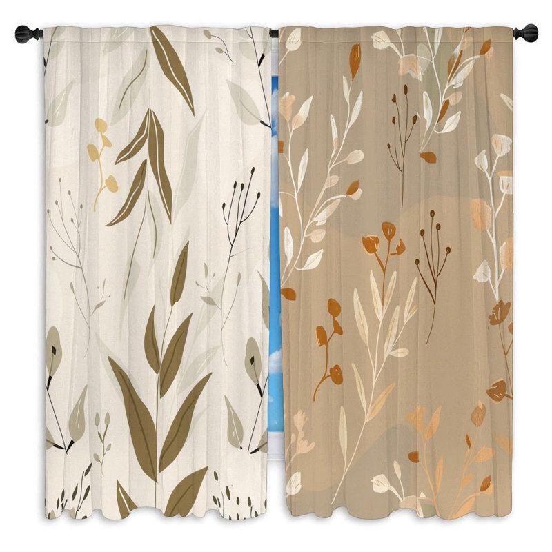 Paire de rideaux obscurcissant en polyester Stacee, L 20 po x L 52 po