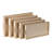 Wood Serving Tray With Handles - Five Piece Nested Breakfast Wood Tray - Wooden Crafts Couch Tray For Organizing - Wood Trays For Serving & Catering
