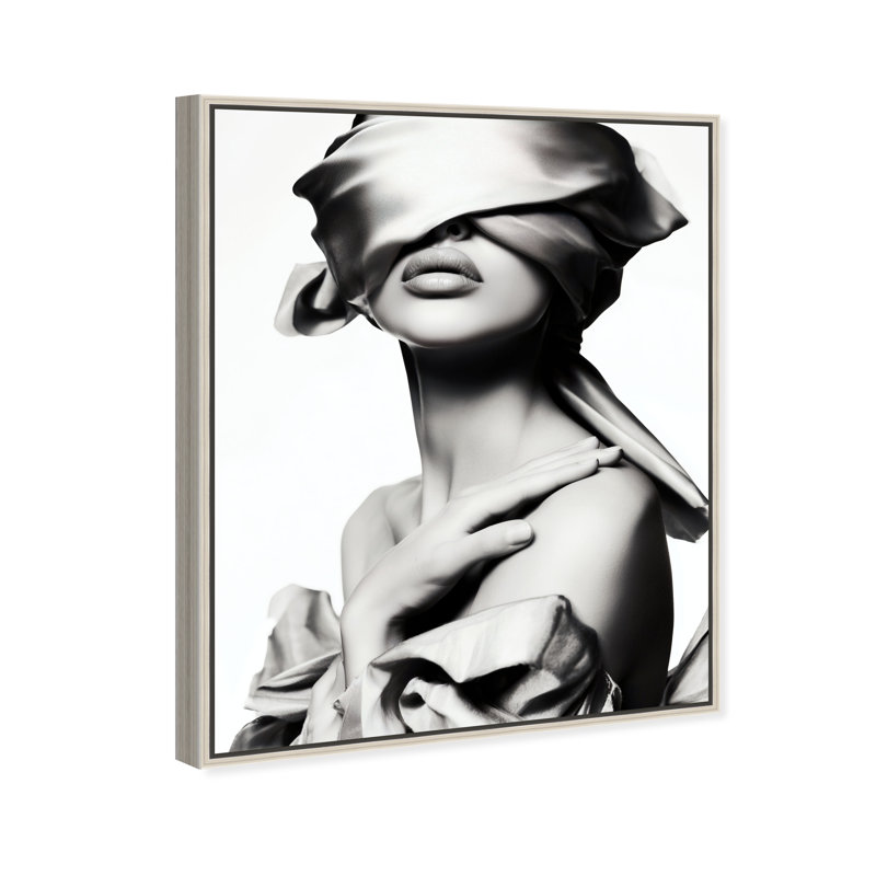 Blinded Grace I Print by Oliver Gal, 21"H x 25"W, Silver Floater Frame