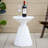 Outdoor Marble Retro Speckled Textured All-Weather Mgo Side Table