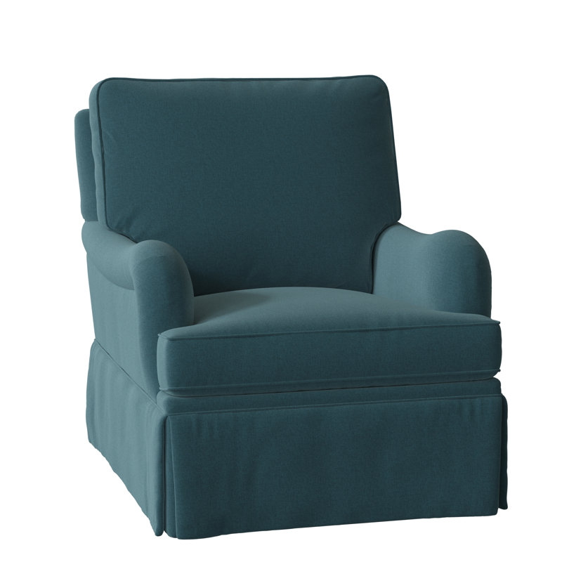 Fairmont 34" Wide Armchair, Stationary, 8789 Turquoise