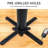 Set Of 2,H27.7 Cast Iron Table Base With "I" Type Table Feet , Table Leg Black