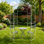 Tonnelle de jardin en métal pour plantes grimpantes, décoration de mariage pour l'extérieur