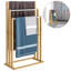 Towel Rack Bamboo Natural/Stainless Steel