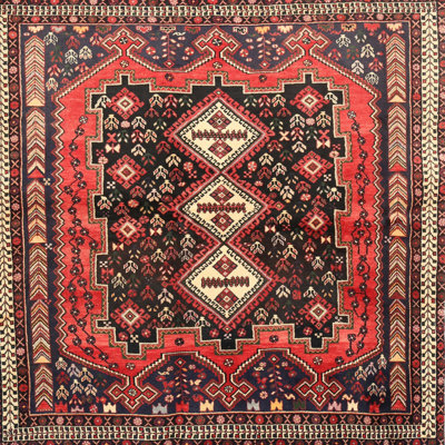 Tapis oriental rouge / beige
