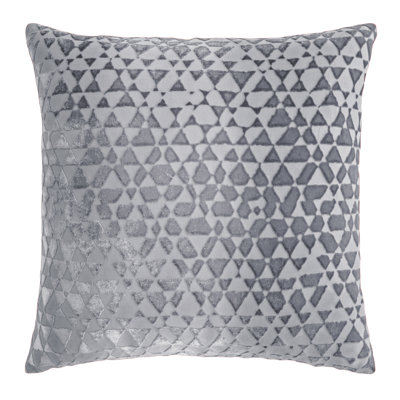 Triangles Square Velvet Pillow Cover & Insert