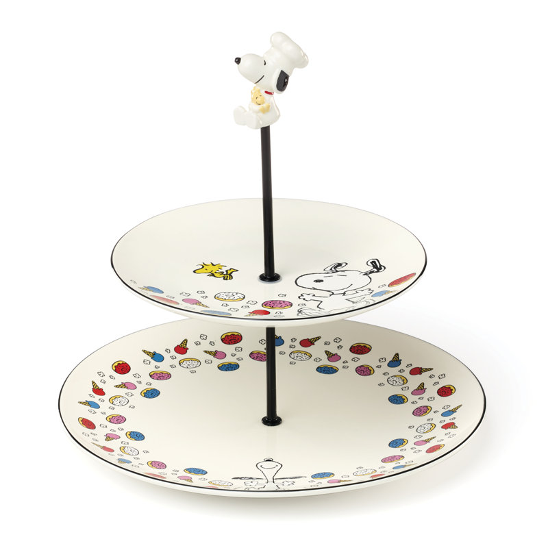 Desserte à niveaux Lenox Chef Snoopy