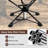 2PCS 360° Swivel Hunting Chair with Mesh Cup Holder & Storage Pockets Cozy Backrest Camo