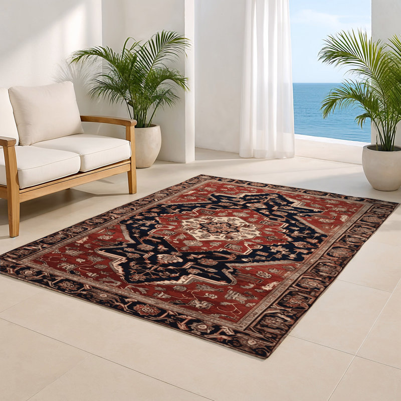 Tapis d'intérieur et d'extérieur brun Persian, Rectangulaire 2 pi x 3 pi