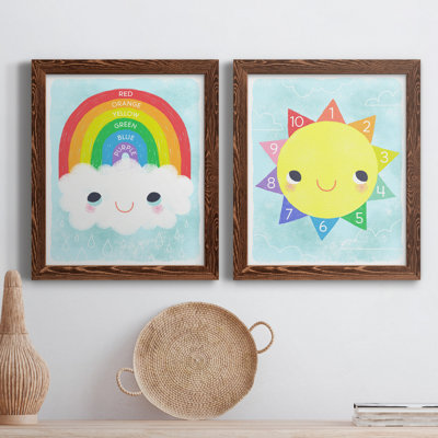 Rainbow Colors - Peinture sur toile 2 pièces