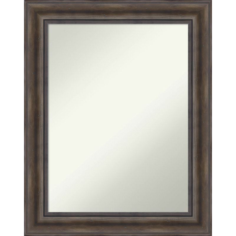 Wood Flat Wall Mirror, 29.5" x 23.5"